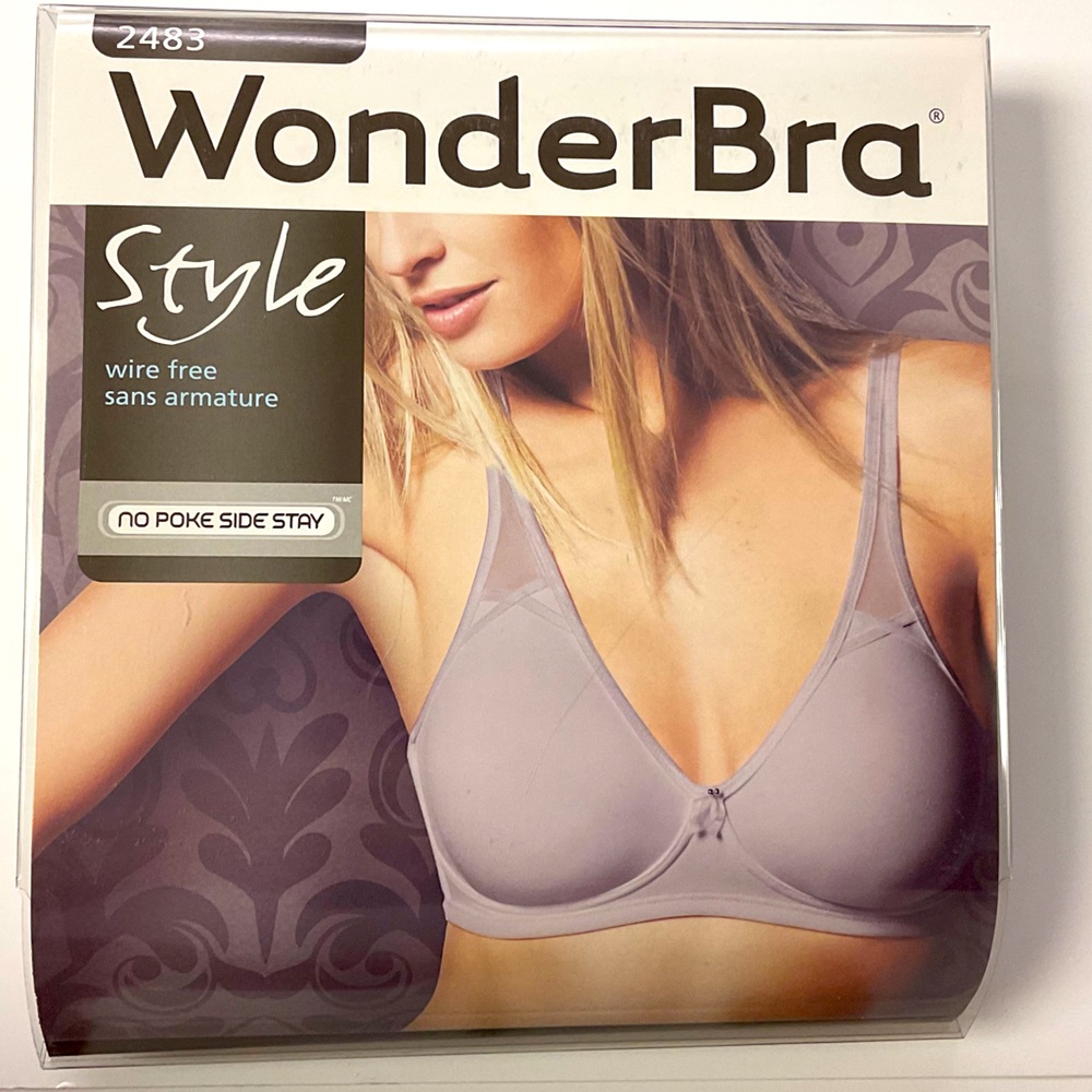 NWT WonderBra 2483 Taupe Wire Free No‎ Poke Side Stay Bra 40C